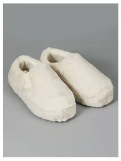 Jeans Faux Fur Slippers Ivory - CALVIN KLEIN - BALAAN 2