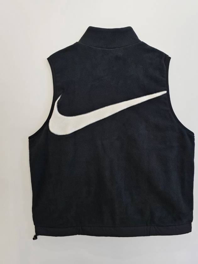 Fleece Big Swoosh Winterized Vest Black - NIKE - BALAAN 5