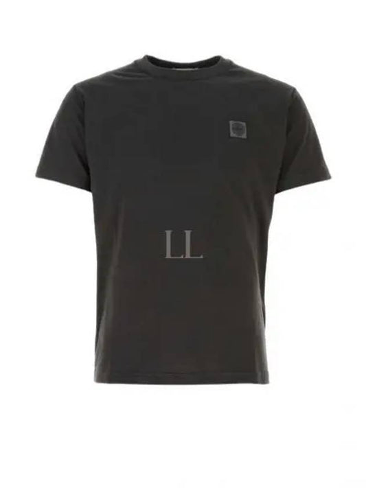 Organic Cotton Short Sleeve T-Shirt Dark Grey - STONE ISLAND - BALAAN 2
