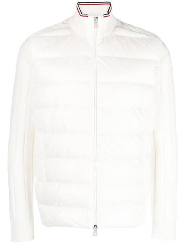 Cotton Cardigan Padding White - MONCLER - BALAAN 1