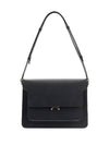 Trunk Medium Calfskin Shoulder Bag Black - MARNI - BALAAN 5