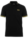 Men's Logo Short Sleeve Polo Shirt Black - BARBOUR - BALAAN 1