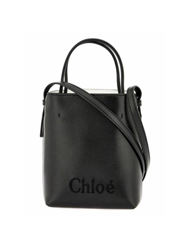 Sense Micro Calfskin Tote Bag Black - CHLOE - BALAAN 1