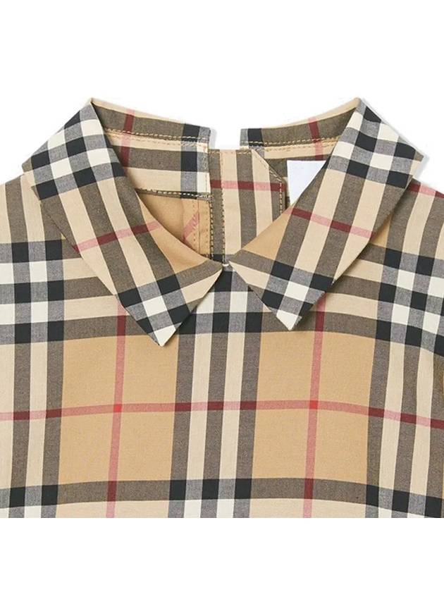 12th Anniversary Kids Women s Puff Sleeve Check Dress 8030323 - BURBERRY - BALAAN 4