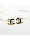 CC Logo Vintage Gold Black Metal Earrings ABC944 B16086 NW195 - CHANEL - BALAAN 2