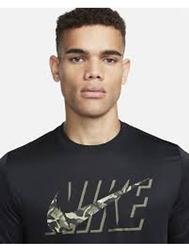 Men's Dri-Fit Legend Camo Short Sleeve T-Shirt Black - NIKE - BALAAN 4