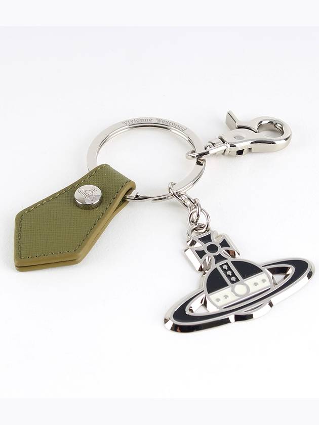 ORB Saffiano Key Holder Green - VIVIENNE WESTWOOD - BALAAN 2