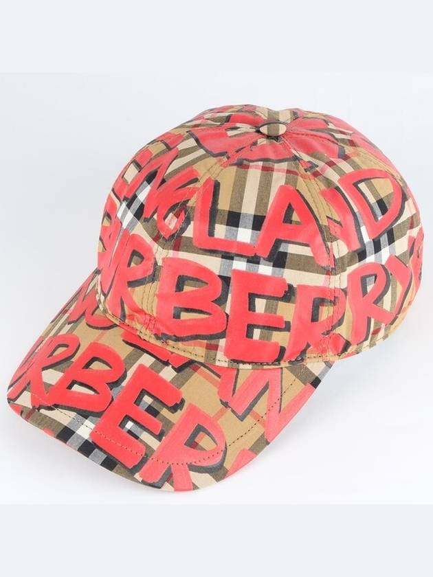 graffiti ball cap red - BURBERRY - BALAAN 1