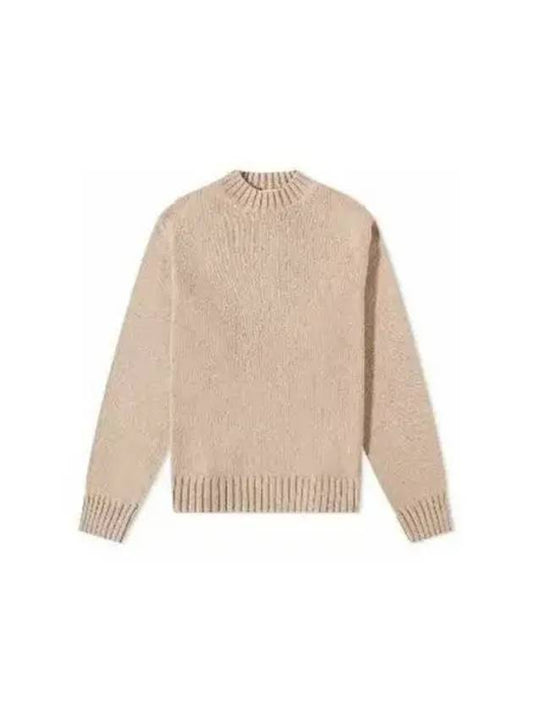 Organic Crewneck Knit Top Beige - ACNE STUDIOS - BALAAN 2