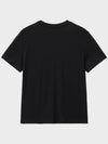 Supima Cotton Luxe Relax Short Sleeve T-Shirt Black - NOIRER FOR WOMEN - BALAAN 9