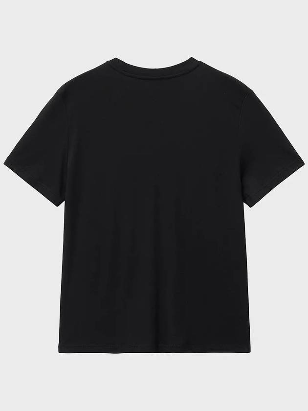 Supima Cotton Luxe Relax Short Sleeve T-Shirt Black - NOIRER FOR WOMEN - BALAAN 9