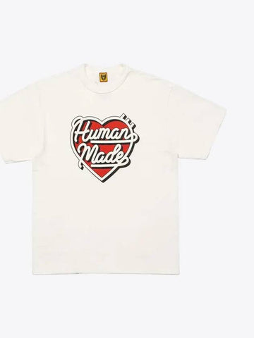 Graphic Short Sleeve T Shirt 7 White HM28TE008 - HUMAN MADE - BALAAN 1