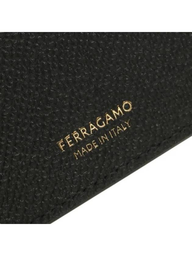 Gancini Card Wallet Black - SALVATORE FERRAGAMO - BALAAN 8