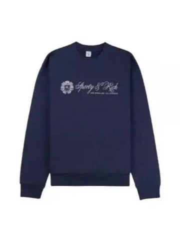 Classic Sweatshirt Navy CRAW2353NA 1133417 - SPORTY & RICH - BALAAN 1