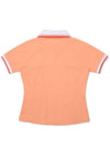 Raglan Sleeve Collar T-Shirt ORANGE WOMAN Blue Boutique M3322PTS15ORG - MALBON GOLF - BALAAN 3