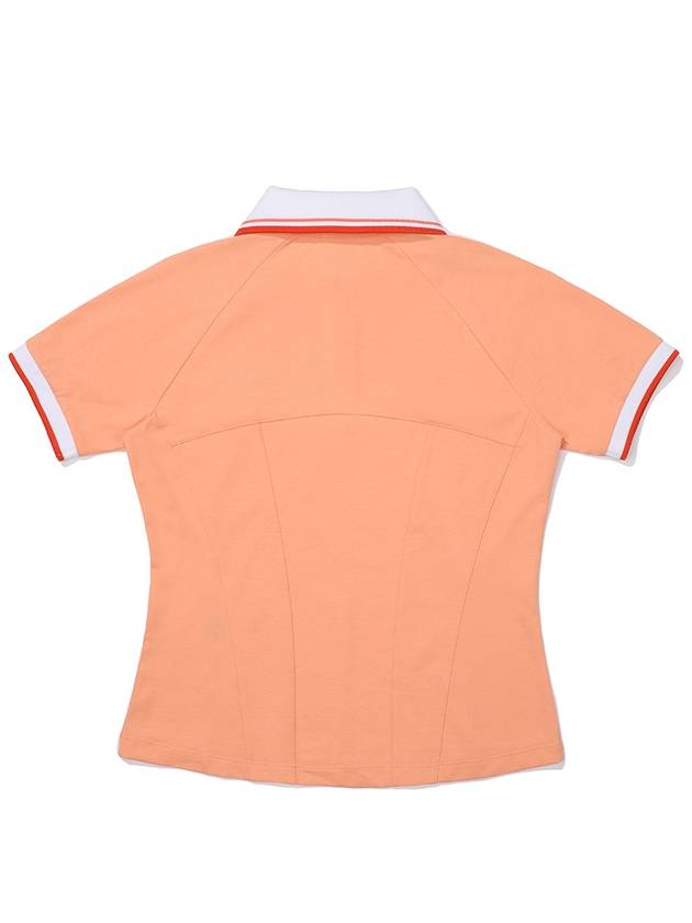 Raglan Sleeve Collar T-Shirt ORANGE WOMAN Blue Boutique M3322PTS15ORG - MALBON GOLF - BALAAN 3