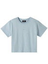 Jen Logo Print Short Sleeve T-Shirt Blue - A.P.C. - BALAAN 2