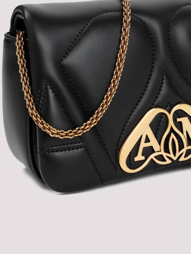 Seal Mini Cross Bag Black - ALEXANDER MCQUEEN - BALAAN 5