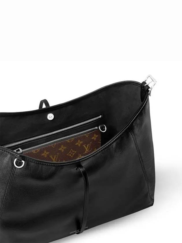 Carry All Dark MM Shoulder Bag Black - LOUIS VUITTON - BALAAN 4