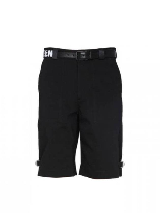 Regular Fit Bermuda Shorts Black - ALEXANDER MCQUEEN - BALAAN 1