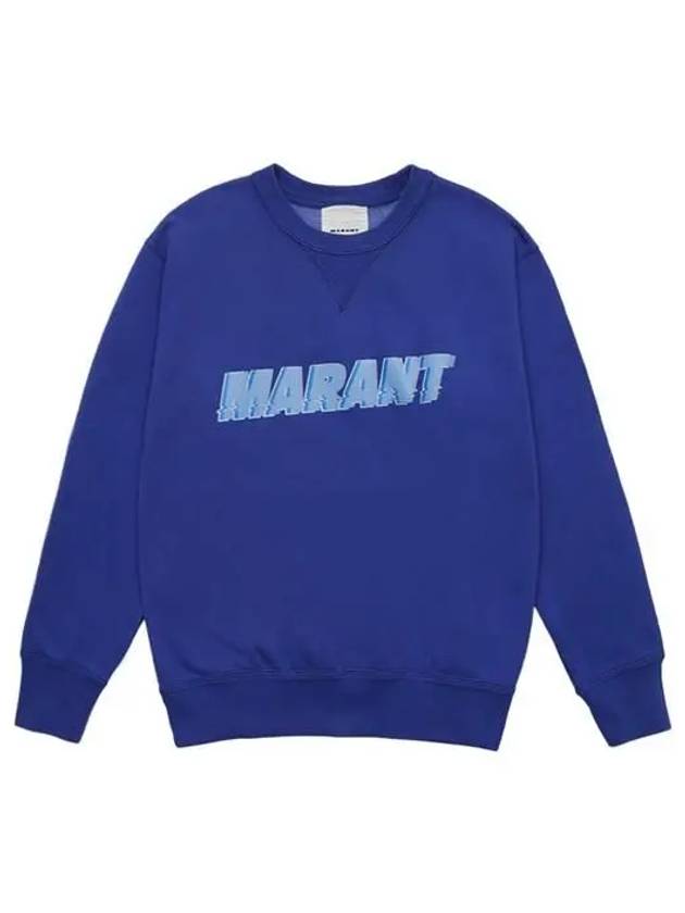 Miky Logo Print Sweatshirt Blue - ISABEL MARANT - BALAAN 2