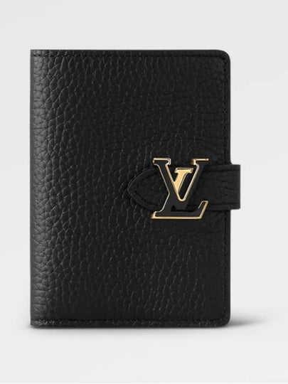 LV Vertical Compact Half Wallet Black - LOUIS VUITTON - BALAAN 2