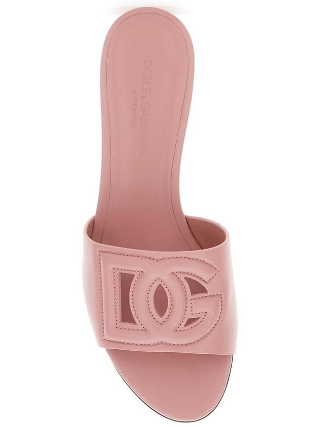 Mules Con Tacco Basso E Dg Millennials In Pelle Liscia Rosa Donna - DOLCE&GABBANA - BALAAN 4