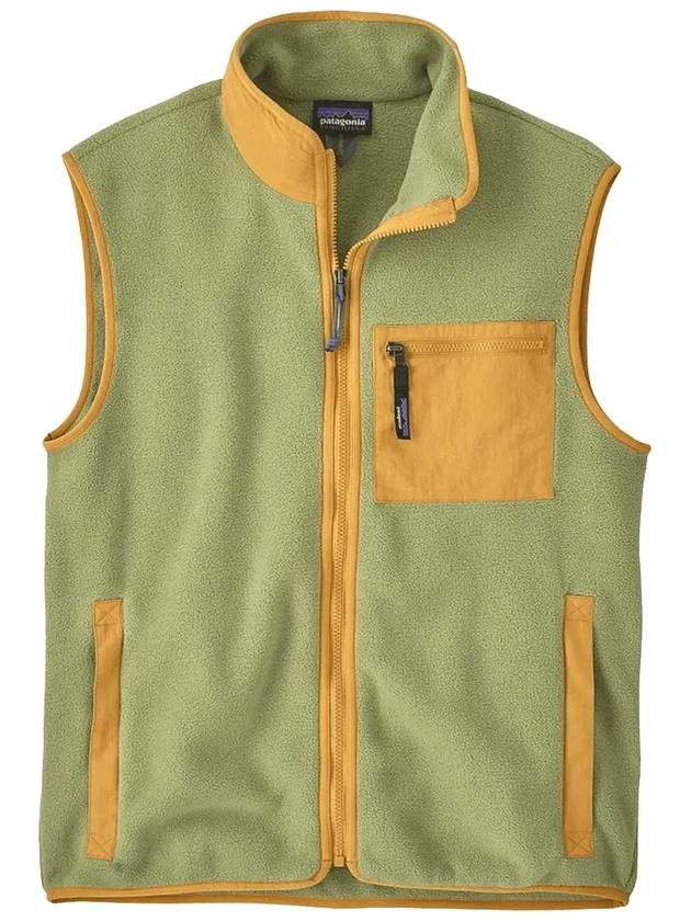 Men's Synchilla Fleece Vest Green - PATAGONIA - BALAAN 2