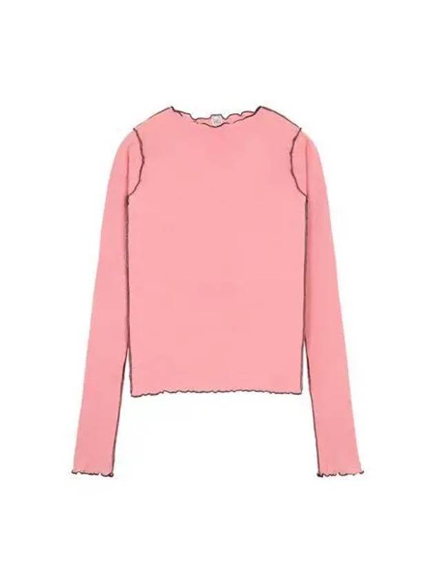 Women s VEIN Long Sleeve T Shirt Pink TTVL RBV WI22 - BASERANGE - BALAAN 1