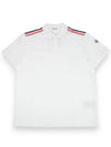 Logo Patch Tricolor Polo T-Shirt White 8A00020 89A16 002 - MONCLER - BALAAN 2