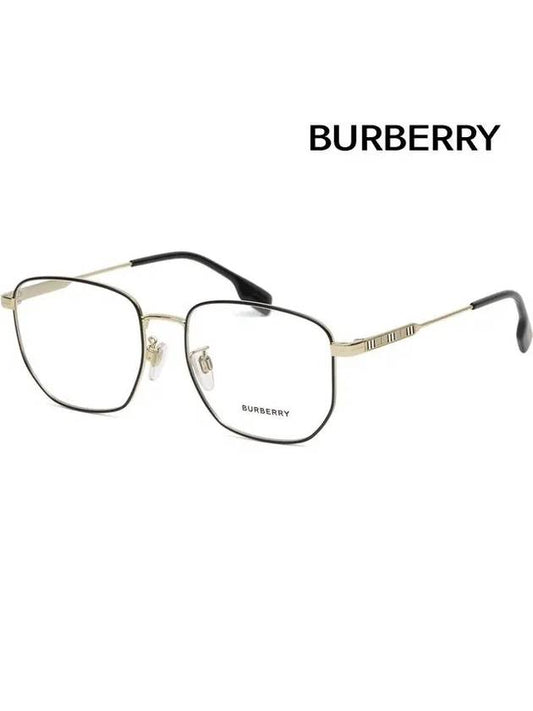 Glasses frame BE1352D 1318 Asian fit square metal - BURBERRY - BALAAN 1