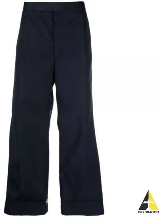 Typewriter Fit 5 Slacks Blue - THOM BROWNE - BALAAN 2