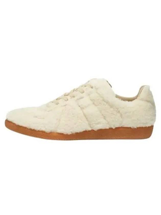 Replica Shearling Low Top Sneakers Ivory - MAISON MARGIELA - BALAAN 2