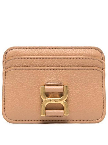 Marcie Leather Card Wallet Beige - CHLOE - BALAAN 1