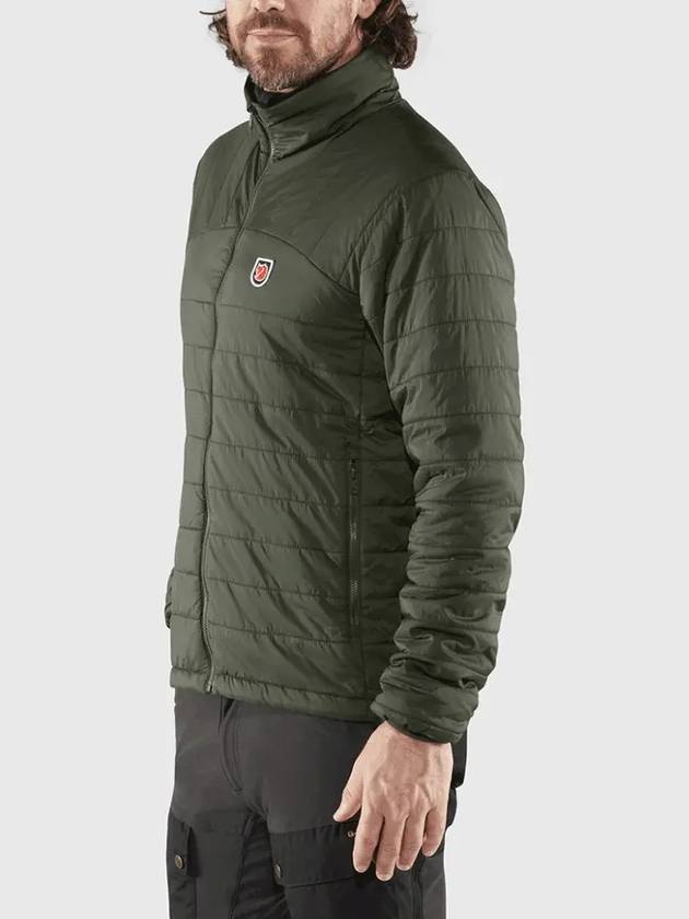 Men's Expedition X-Latt Padded Zip-Up Jacket Deep Forest - FJALL RAVEN - BALAAN 4