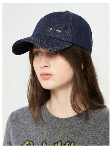 Cap Signature Denim Dark Navy Domestic Product GM0024080580571 - GANNI - BALAAN 1