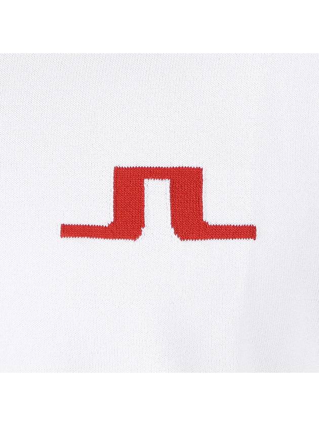 Gus Logo Regular Fit Knit Top White - J.LINDEBERG - BALAAN 7