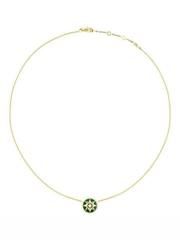 rose de vain diamond necklace green - DIOR - BALAAN 1