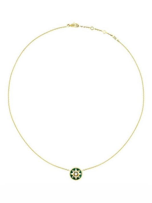 rose de vain diamond necklace green - DIOR - BALAAN 1