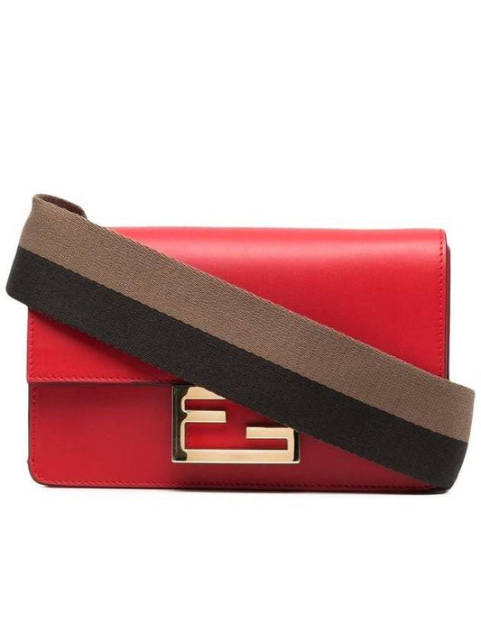 Baguette Cross Bag Red - FENDI - BALAAN.