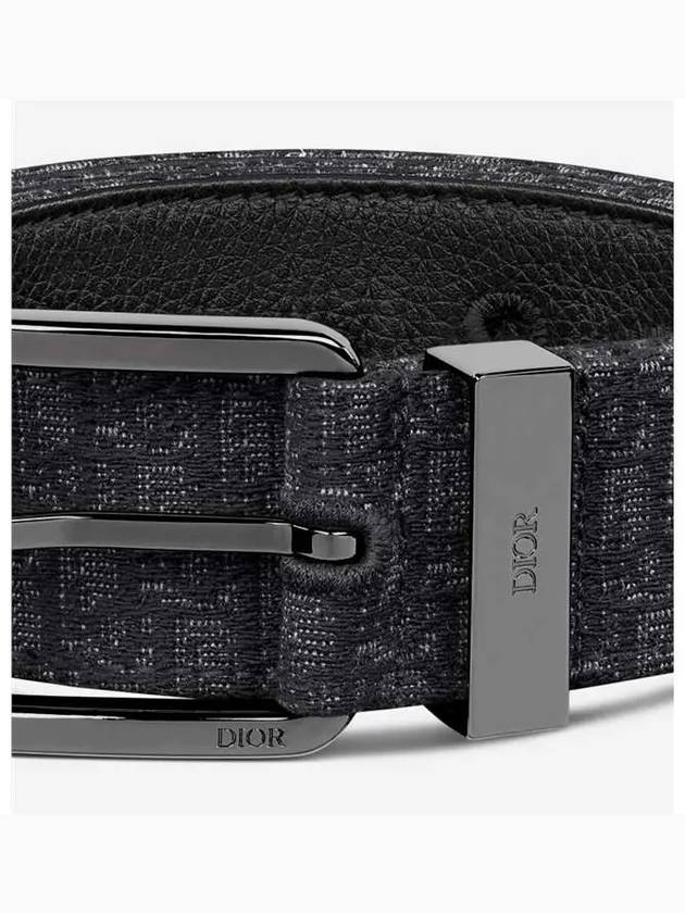 Micro Oblique Jacquard Belt Black - DIOR - BALAAN 5