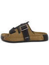 Shadow Project Tape Suede Sandals Brown - STONE ISLAND - BALAAN 5