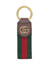 Ophidia Keychain Green And Red Web Stripe - GUCCI - BALAAN 3