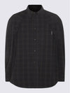 Checked Pattern Long Sleeve Shirt Grey - BALENCIAGA - BALAAN 6