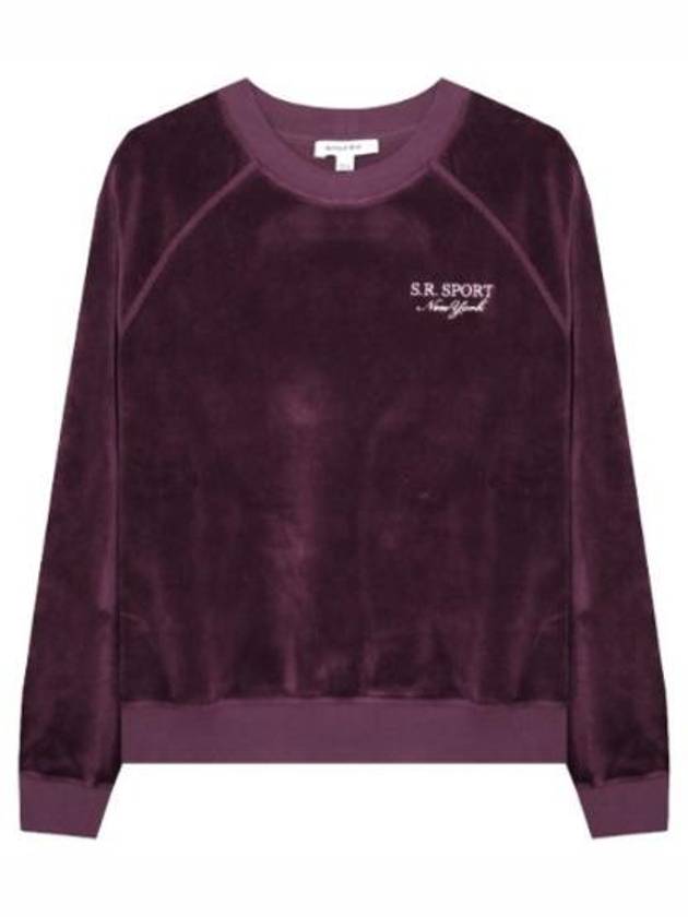 Sweatshirt Sports Velor Crew Neck Sweatshirt - SPORTY & RICH - BALAAN 1