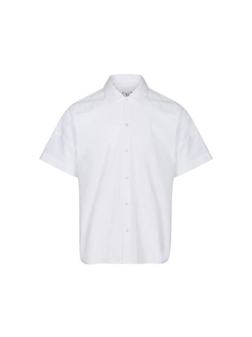 Men's Overfit Short Sleeve Shirt White - SOLEW - BALAAN 1