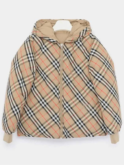 Kids Reversible Check Padded Sand - BURBERRY - BALAAN 2