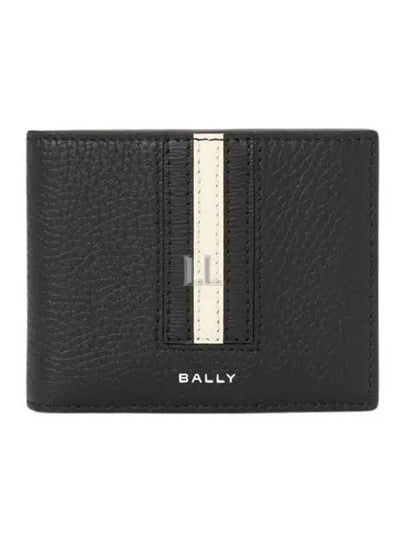 Logo Bifold Leather Half Wallet Black - BALLY - BALAAN 2