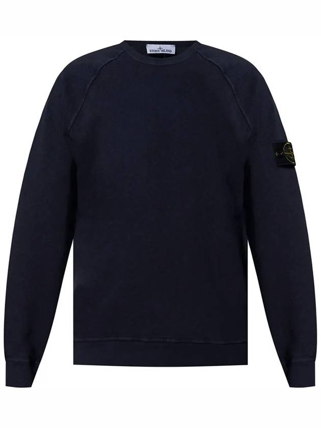 Wappen Patch Round Sweatshirt Navy - STONE ISLAND - BALAAN 3