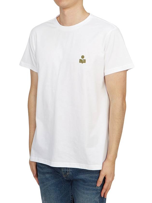 Zafferh Logo Cotton Short Sleeve T-Shirt White - ISABEL MARANT - BALAAN 4